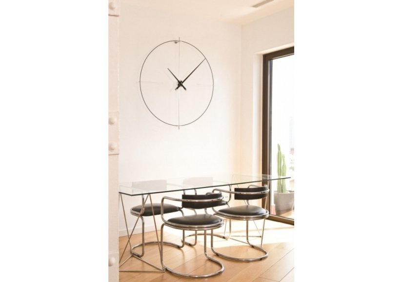 Luxusní designové nástěnné hodiny Nomon Bilbao L 110cm, černo-černé