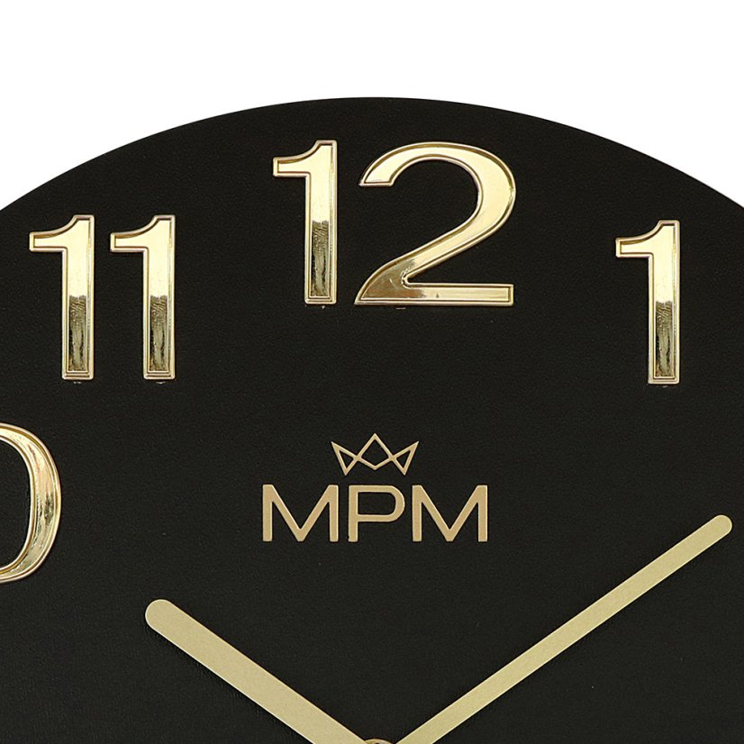 Drevené hodiny s tichým chodom MPM Timber Simplicity - F - E07M.4222.9080