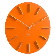 Dizajnové nástenné hodiny Future Time FT2010OR Round orange 40cm