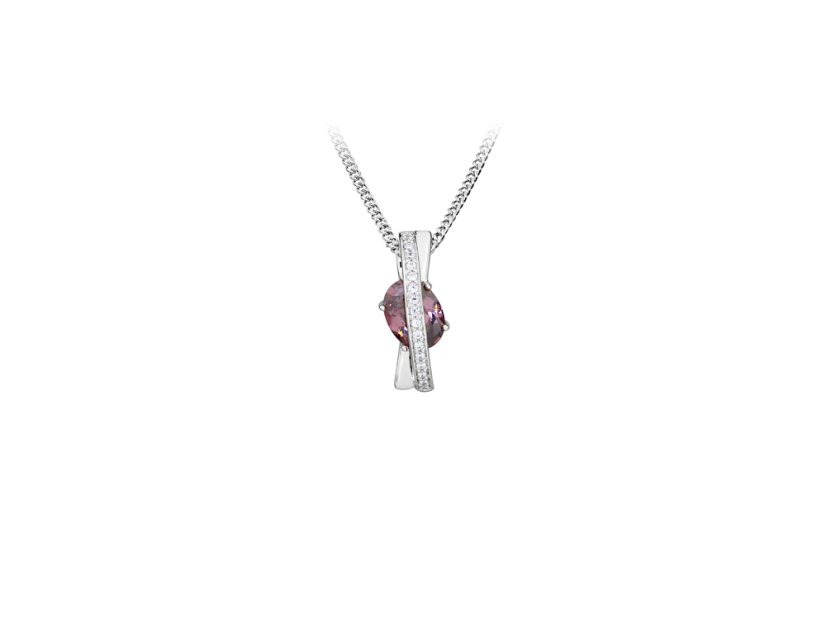 Strieborný prívesok so zirkónmi JVD SVLP0981SH8F300 Strieborný prívesok so zirkónmi JVD SVLP0981SH8F300