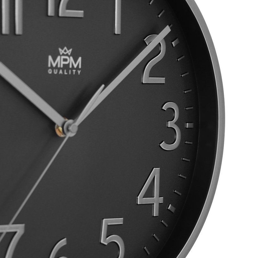 Nástenné hodiny s tichým chodom MPM Naxer - A - E01.4505.90