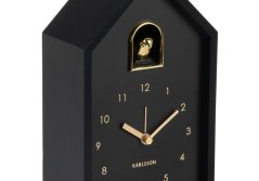 Stolný aj nástenný budík Karlsson 6077BK 20cm