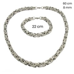Ocelový náhrdelník + náramek 23756900