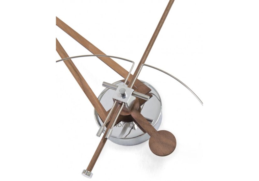 Dizajnové nástenné hodiny Nomon Cris walnut 70cm
