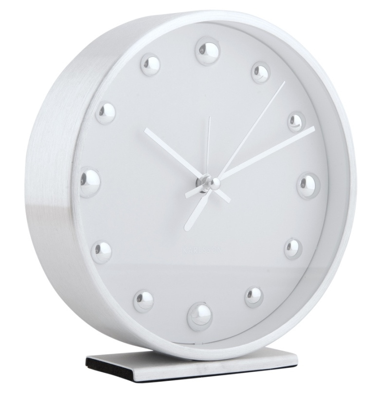 Dizajnové stolné hodiny - budík 5970WH Karlsson 16cm