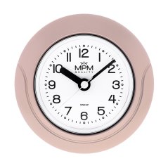 Kúpeľňové hodiny MPM Bathroom clock - ružové zlatenie - E01.2526.23