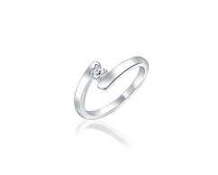 Stříbrný prsten JVD SVLR0694XH2BI56