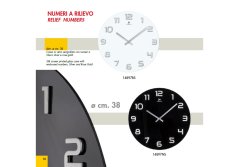 Designové nástěnné hodiny 14897BS Lowell 38cm