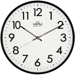 Nástenné hodiny s tichým chodom MPM Rena - B - E01.3877.90