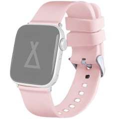 LAVVU Světle růžový silikonový řemínek na hodinky pro APPLE WATCH 38-40 mm