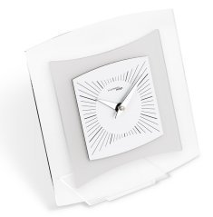 Dizajnové stolné hodiny I805BN white IncantesimoDesign 20cm