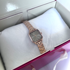 MINET Rose gold-béžové dámske hodinky GRACE s oceľovým remienkom