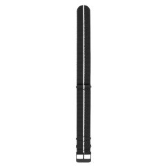 Textilní řemínek na hodinky PRIM Tritium RD.13238 (22 mm) - černý/bílý - RD.13238.2220.9000.L1