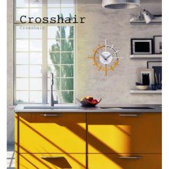 Dizajnové hodiny 10-018 CalleaDesign Crosshair 29cm (viac farebných verzií) Farba caffe latte-14 - RAL1019