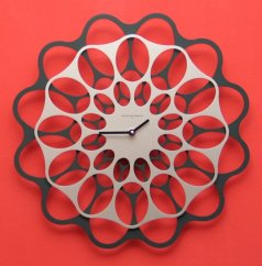 Dizajnové hodiny Diamantini&Domeniconi antracit/aluminium 40cm