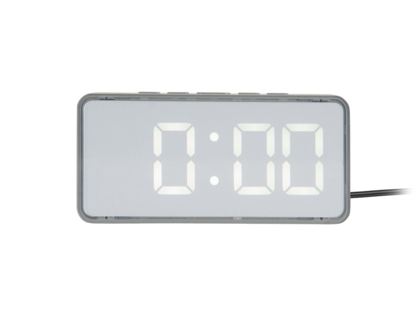 Designové LED hodiny - budík 6040WH Karlsson 14cm