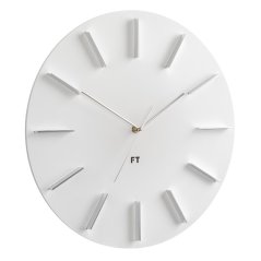 Dizajnové nástenné hodiny Future Time FT2010WH Round white 40cm