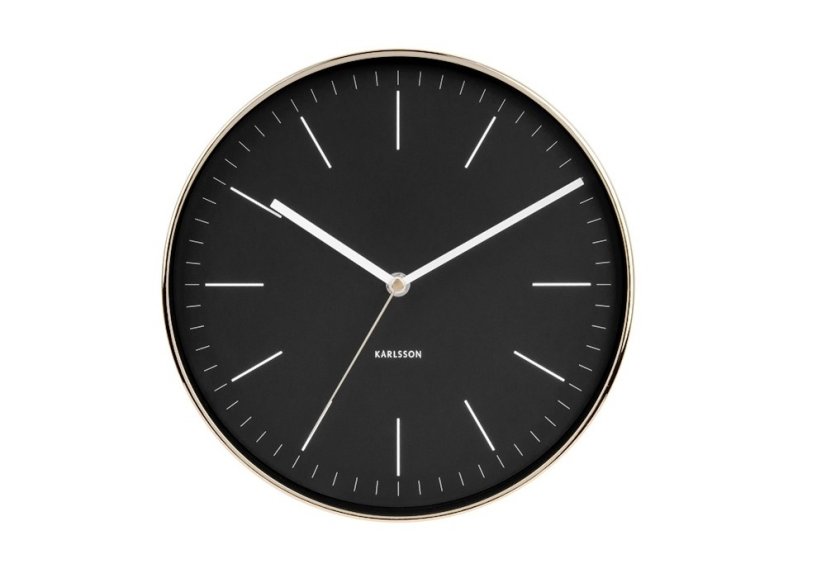 Dizajnové nástenné hodiny 5695BK Karlsson 28cm