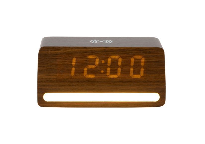 LED hodiny-budík 6078DW Karlsson s nabíječkou smartphonů 16cm
