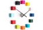 Dizajnové nástenné nalepovacie hodiny Future Time FT3000MC Cubic multicolor