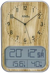 Digitálne a analógové rádiom riadené hodiny AMS 5891