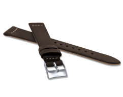 Tmavo hnedý zúžený remienok LAVVU RETRO z luxusnej kože Top Grain - 18 LSVUC18