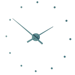 Dizajnové nástenné hodiny NOMON OJ morská zelenomodrá 80cm