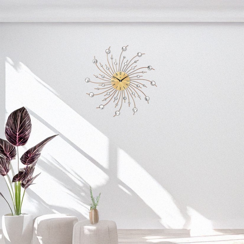 Designové paprskové nástěnné hodiny s tichým chodem MPM Gaia - E04.4496.80
