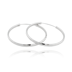 Strieborné náušnice JVD SVLE0209XD50030 (průměr 30mm)