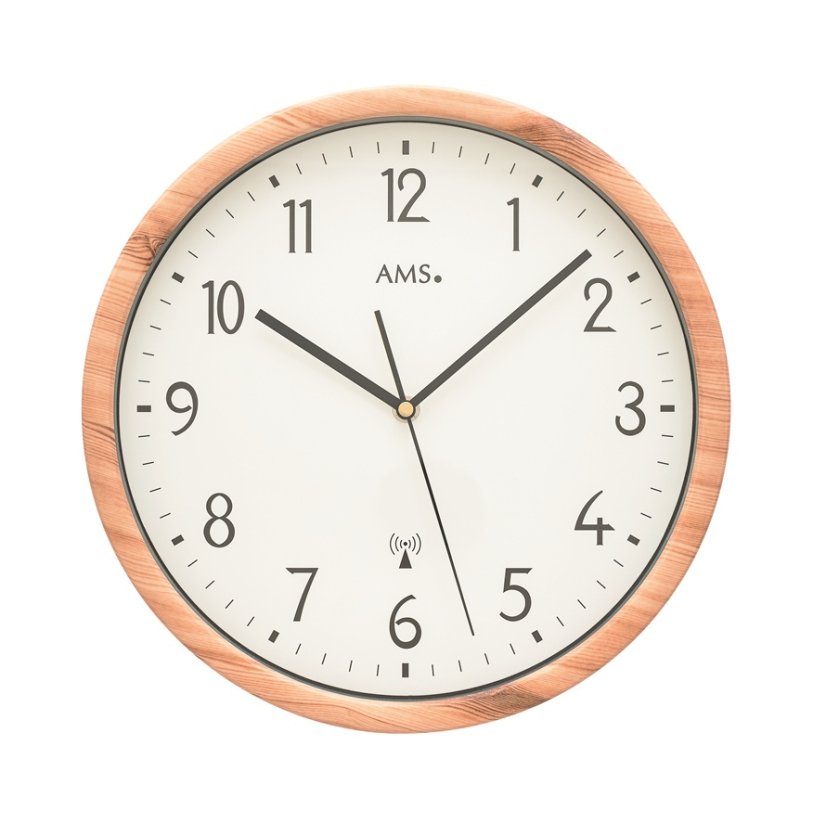 Designové nástěnné hodiny 5576 AMS řízené rádiovým signálem 30cm
