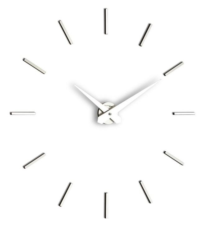 Dizajnové nástenné hodiny I200M IncantesimoDesign chrome 90-100cm