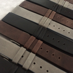 Čierny hladký remienok LAVVU PLAIN z luxusnej kože Top Grain - 16 LSCUB16