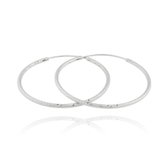 Strieborné náušnice kruhy JVD SVLE0215XD50040 (priemer 40mm)