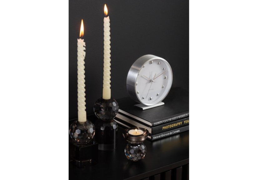 Dizajnové stolné hodiny - budík 5970WH Karlsson 16cm