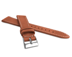 Prírodne farbený hnedý remienok LAVVU NATURE z kože Top Grain - 20 LSSUE20