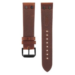 Kožený remienok na hodinky PRIM RB.15873 (22 mm, XL) - tmavo hnedý - RB.15873.2220.5252.XL
