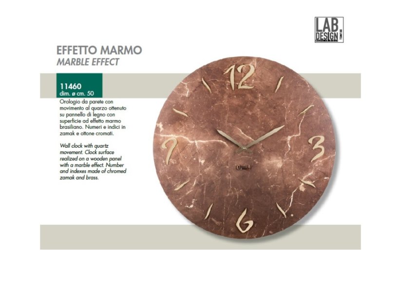 Dizajnové nástenné hodiny 11460 Lowell 50cm