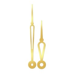 Kovové hodinové ručičky 006932 (83 mm, 61 mm) - zlaté - E34.5040.006932