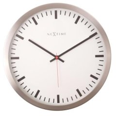 Dizajnové nástenné hodiny 2522 Nextime Stripe white 34cm