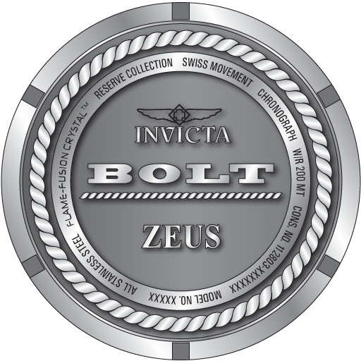 Invicta Reserve Bolt Zeus Quartz 53mm Chronograph 34298