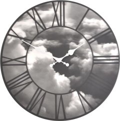 Dizajnové nástenné hodiny 3037 Nextime Clouds 39cm