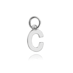 MINET Stříbrný přívěs drobné písmeno "C"