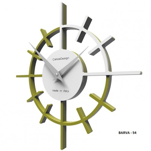 Dizajnové hodiny 10-018 CalleaDesign Crosshair 29cm (viac farebných verzií) Farba caffe latte-14 - RAL1019