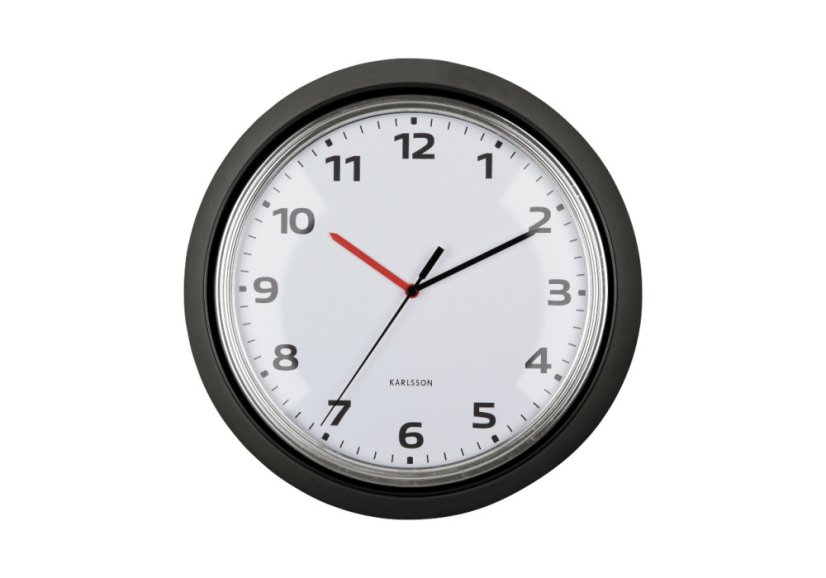 Dizajnové nástenné hodiny 6006BK Karlsson 34cm