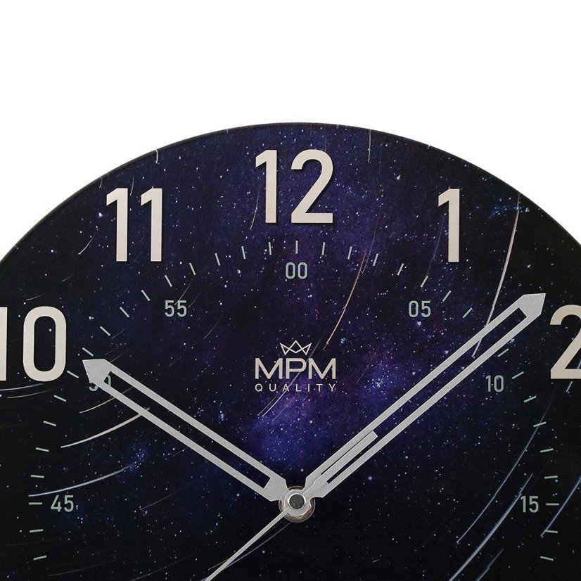 Nástěnné hodiny s tichým chodem MPM star - E09.4466