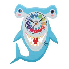 Detské nástenné hodiny žralok MPM Fernse - A - E05.4468.A