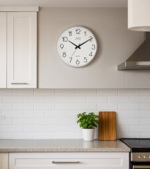 Nástenné kovové hodiny s tichým chodom JVD HK4129.2