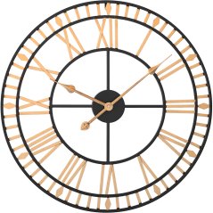Dizajnové nástenné kovové hodiny s tichým chodom MPM Colosseum - E04.4488.9080