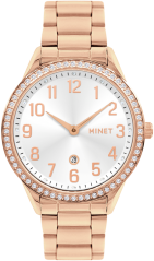 MINET Rose gold dámské hodinky AVENUE s čísly