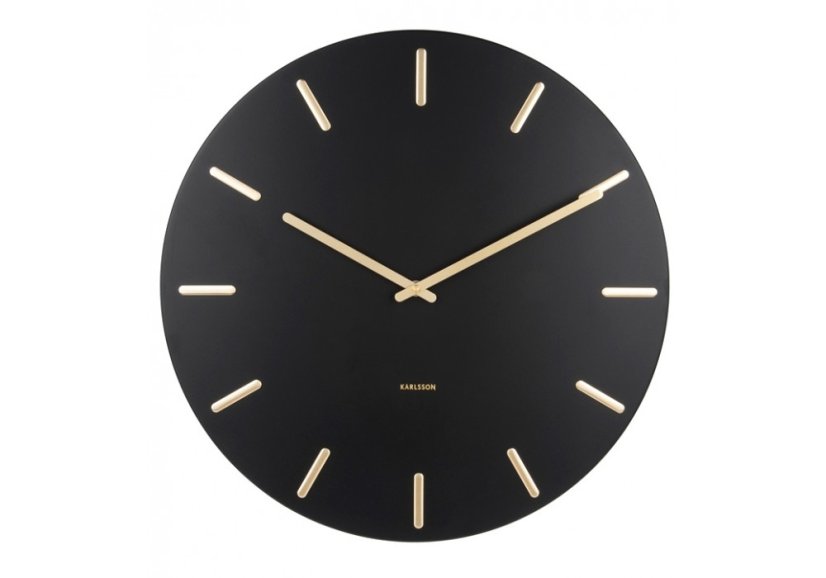 Dizajnové nástenné hodiny 5716BK Karlsson 45cm